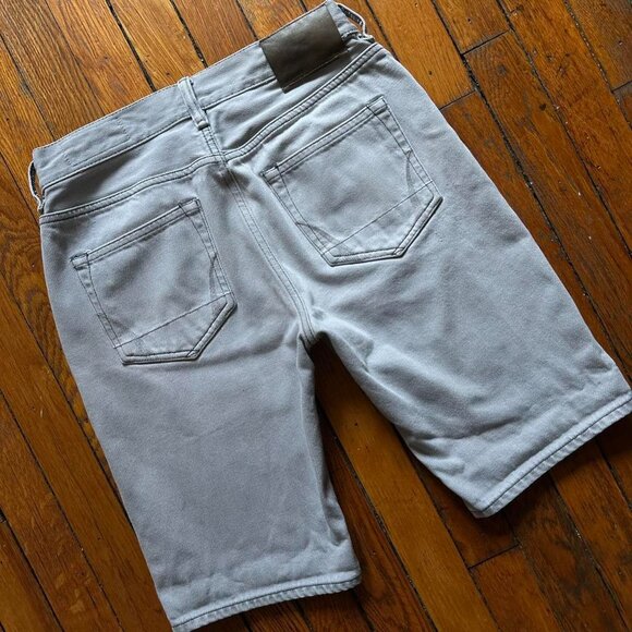 All Saints Demascus Slim Jean Short Men Size 28" Grey Denim Flat‎ Front - Picture 6 of 6